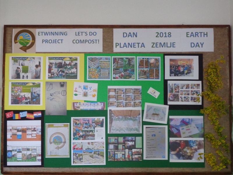 eTwinning project Let's do compost! Earth Day 2018 Pribislavec