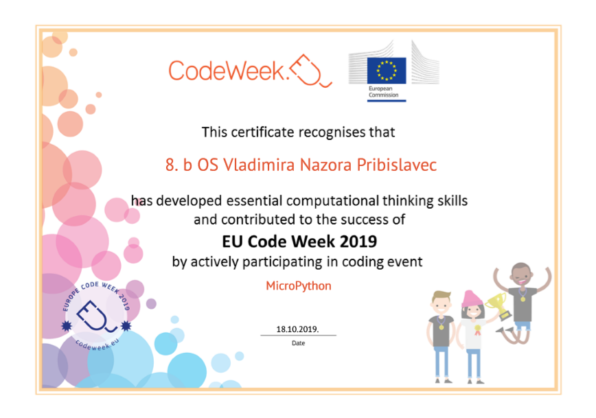 Europski tjedan programiranja - CodeWeek 2019